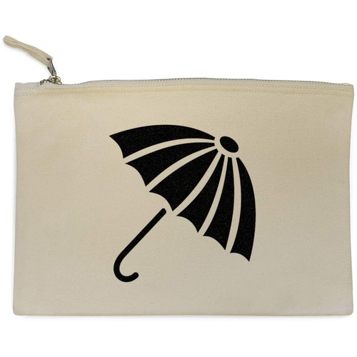 Canvas-Clutch/Zubehörtasche