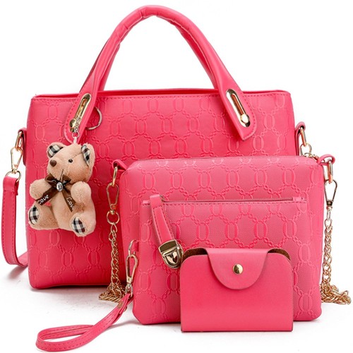 Damen handtasche set teilig - handtasche, 4-teilig